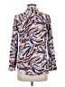 Lefties Animal Print Blue Long Sleeve Blouse Size L - photo 2