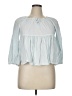 Unbranded Blue 3/4 Sleeve Blouse Size XL - photo 1