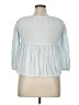Unbranded Blue 3/4 Sleeve Blouse Size XL - photo 2