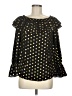MICHAEL Michael Kors Stars Black 3/4 Sleeve Blouse Size M - photo 1