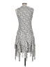 MSK 100% Polyester Paisley Gray Casual Dress Size 8 - photo 2