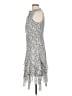 MSK 100% Polyester Paisley Gray Casual Dress Size 8 - photo 5