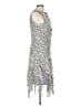 MSK 100% Polyester Paisley Gray Casual Dress Size 8 - photo 4