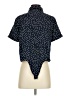 Mod Ref 100% Rayon Polka Dots Blue Short Sleeve Blouse Size S - photo 2