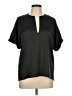 Caryn Lawn Black Short Sleeve Blouse Size L (estimated) - photo 1