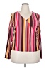 Feathers Pink Long Sleeve Blouse Size 2X - photo 1