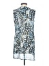 CAbi 100% Polyester Blue Sleeveless Blouse Size S - photo 2