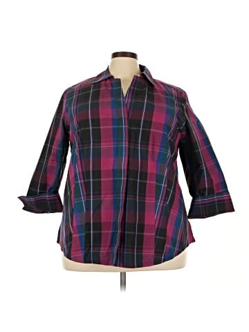 Investments II 3/4 Sleeve Button-Down Shirt (view 1)