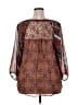 Fig and Flower 100% Polyester Brown 3/4 Sleeve Blouse Size 2X - photo 2