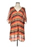 ViX by Paula Hermanny 100% Polyester Plaid Orange Kimono Size L - photo 1