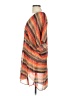 ViX by Paula Hermanny 100% Polyester Plaid Orange Kimono Size L - photo 5