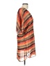 ViX by Paula Hermanny 100% Polyester Plaid Orange Kimono Size L - photo 4