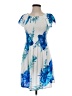 Assorted Brands 100% Rayon Tropical Blue Casual Dress Size S (estimated) - photo 1
