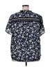 Lane Bryant Blue Short Sleeve Blouse Size 18 - photo 2