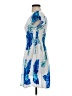 Assorted Brands 100% Rayon Tropical Blue Casual Dress Size S (estimated) - photo 5