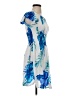 Assorted Brands 100% Rayon Tropical Blue Casual Dress Size S (estimated) - photo 4