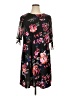 MSK Floral Black Casual Dress Size 16 - photo 1