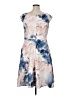 Neiman Marcus Print Blue Cocktail Dress Size 14 - photo 2