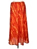 Borcellini 100% Polyester Orange Casual Skirt Size 17 - 18 - photo 2