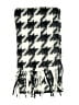 ASOS 100% Polyester Houndstooth Gray Black Scarf One size - photo 2