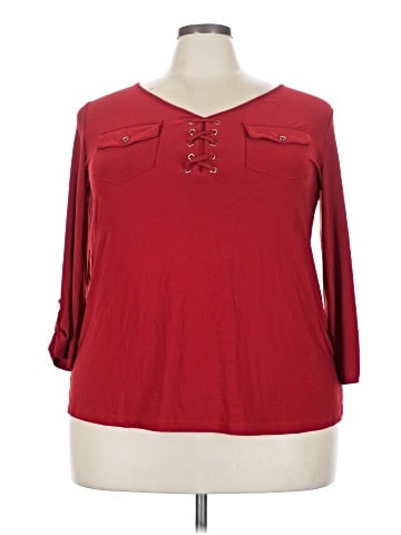 Perseption Concept 3/4 Sleeve Blouse (view 1)