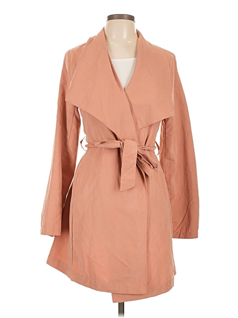 Pre-owned Love Tree Coat In Orange