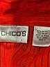 Chico's 100% Rayon Red Short Sleeve Button-Down Shirt Size Med (1) - photo 6