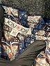 Joy Joy 100% Rayon Blue 3/4 Sleeve Blouse Size XS - photo 7
