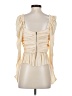 Ulla Johnson 100% Polyester Ivory Sleeveless Blouse Size 2 - photo 2