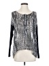 Go Silk 100% Elastane Gray Long Sleeve Blouse Size S - photo 1