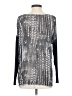 Go Silk 100% Elastane Gray Long Sleeve Blouse Size S - photo 2