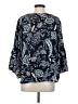 Allison Joy 100% Polyester Blue 3/4 Sleeve Blouse Size S - photo 2