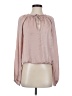 Allison Joy 100% Polyester Pink Long Sleeve Blouse Size S - photo 1