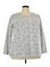 Lane Bryant 100% Polyester Animal Print Silver Pullover Sweater Size 22 - 24 Plus - photo 1