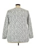 Lane Bryant 100% Polyester Animal Print Silver Pullover Sweater Size 22 - 24 Plus - photo 2