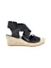 Eileen Fisher Black Wedges Size 9 1/2 - photo 1