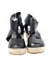 Eileen Fisher Black Wedges Size 9 1/2 - photo 2