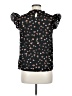 Shein 100% Polyester Black Short Sleeve Blouse Size 6 - photo 2