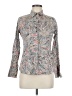 Foxcroft 100% Cotton Paisley Gray Long Sleeve Blouse Size 8 (petite) - photo 1