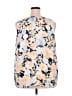 Q&A 100% Polyester Gray Sleeveless Blouse Size 2X - photo 2