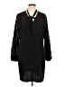 Kaari Blue 100% Polyester Black 3/4 Sleeve Top Size L - photo 1