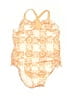 Gymboree Print Orange One Piece Swimsuit Size 6-12 mo - photo 1