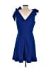 BCBGeneration Solid Blue Cocktail Dress Size 4 - photo 2