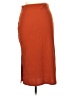 Urban Coco Solid Orange Casual Skirt Size L - photo 2