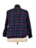 Chaps 100% Cotton Plaid Purple 3/4 Sleeve Button-Down Shirt Size 3X - photo 2