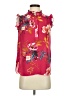 PREMISE 100% Polyester Floral Pink Sleeveless Blouse Size XS - photo 1