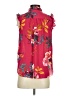 PREMISE 100% Polyester Floral Pink Sleeveless Blouse Size XS - photo 2