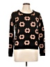Coincidence & Chance 100% Acrylic Print Black Pullover Sweater Size L - photo 1