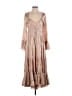 Cinq à Sept 100% Polyester Tan Cocktail Dress Size 4 - photo 1