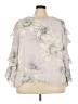 Vince Camuto 100% Polyester Gray 3/4 Sleeve Blouse Size 3X - photo 1